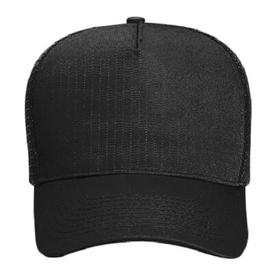 Adult 5 Panel Mid Profile Mesh Back Trucker Hat Thumbnail