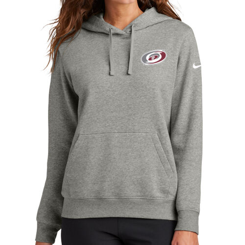 Harper Park - Ladies Club Fleece Sleeve Swoosh Pullover Hoodie Thumbnail